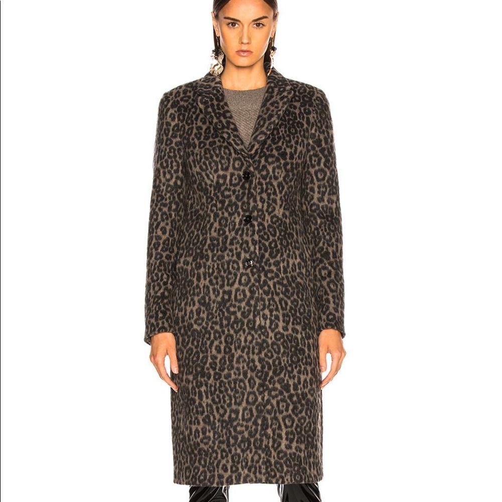 Rta Jamson Leopard Print Coat